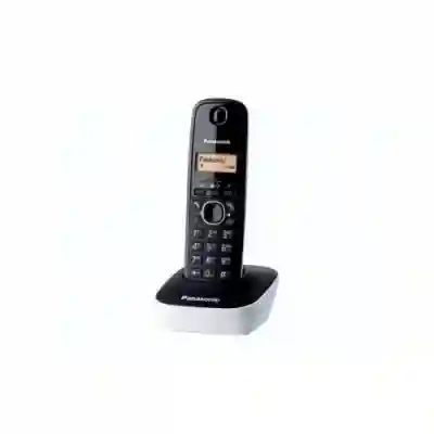 Telefon Panasonic DECT, 50 memorii, CID, negru-alb