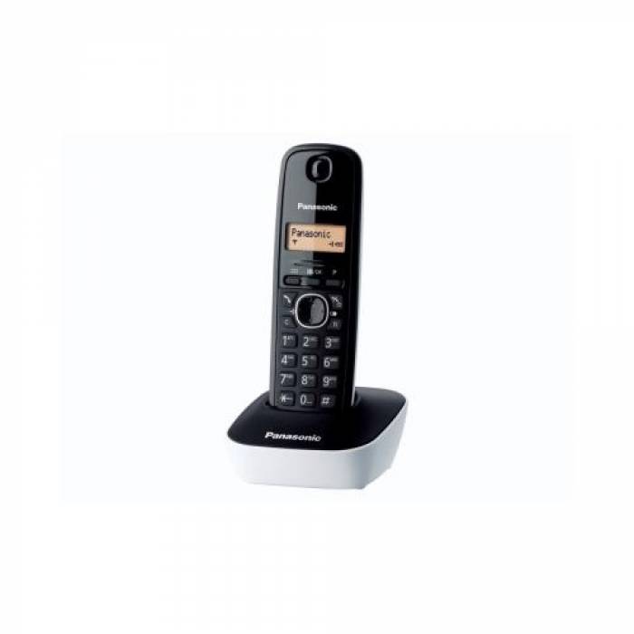 Telefon Panasonic DECT, 50 memorii, CID, negru-alb