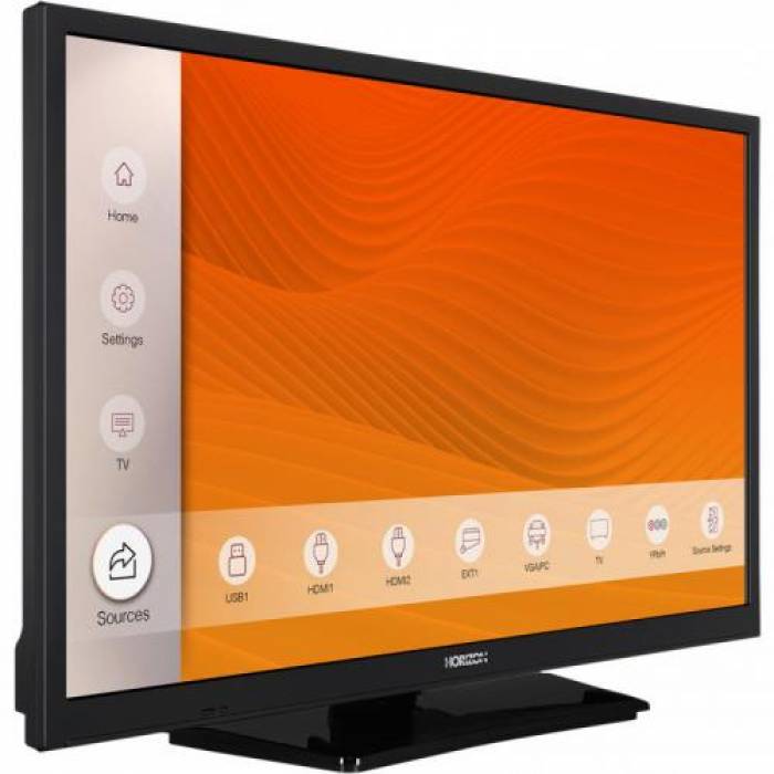 Televizor LED Horizon 24HL6100H/B Seria HL6100H/B, 24inch, HD Ready, Black