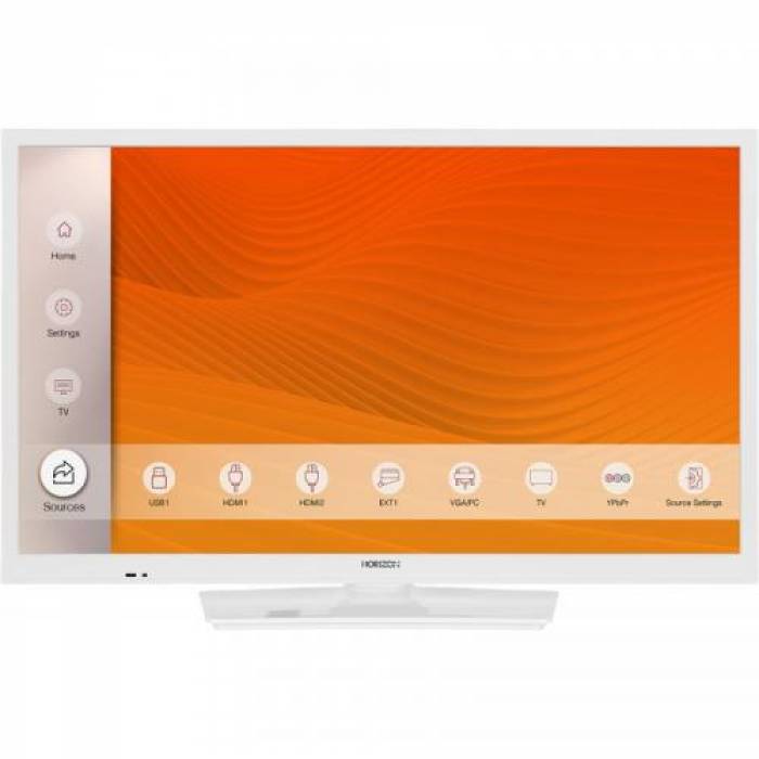 Televizor LED Horizon 24HL6100H/B Seria HL6100H/B, 24inch, HD Ready, White