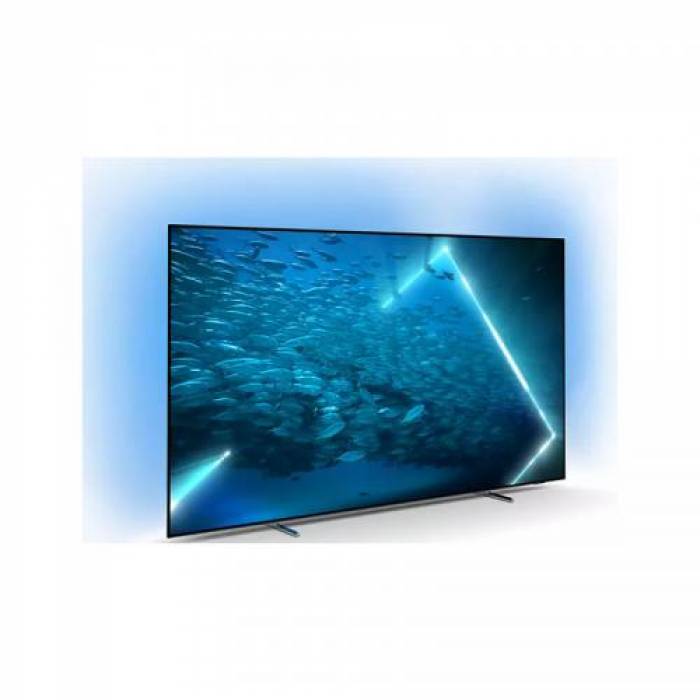 Televizor LED Philips Smart 48OLED707/12 Seria OLED707/12, 48inch, Ultra HD 4K, Silver