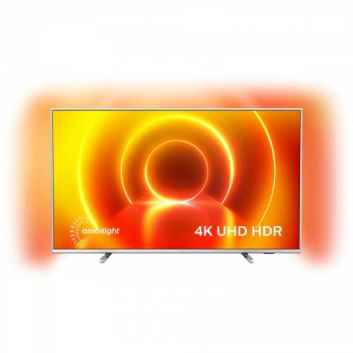 Televizor LED Philips Smart 50PUS7855/12 seria PUS7855, 50inch, UltraHD 4K, Silver