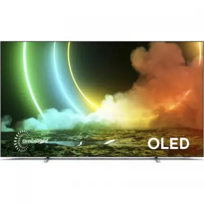 Televizor LED Philips Smart 55OLED706/12 Seria OLED706/12, 55inch, Ultra HD 4k, Silver