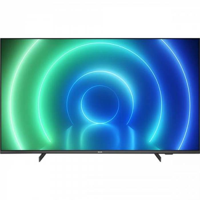 Televizor LED Philips Smart 55PUS7506/12 Seria PUS7506/12, 55inch, Ultra HD 4K, Black