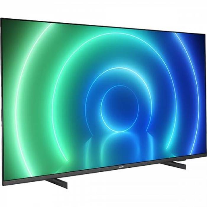 Televizor LED Philips Smart 55PUS7506/12 Seria PUS7506/12, 55inch, Ultra HD 4K, Black