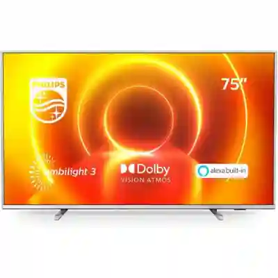 Televizor LED Philips Smart 75PUS7855/12 Seria PUS7855/12, 75inch, UHD, Silver