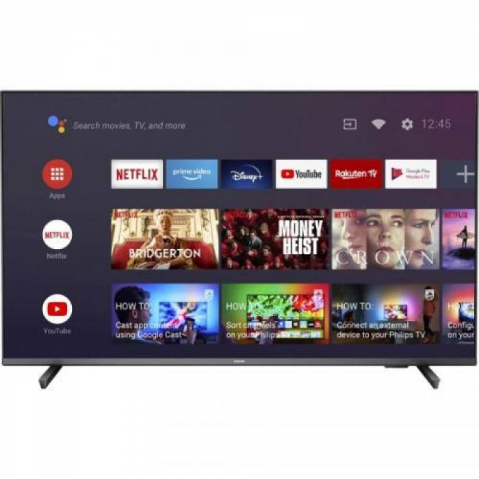 Televizor LED Philips Smart Android 43PUS7906/12 Seria PUS7906/12, 43inch, UHD, Grey