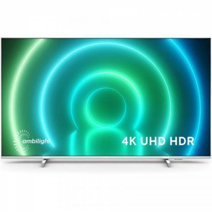 Televizor LED Philips Smart Android 43PUS7956/12 Seria PUS7956/12, 43inch, UHD, Silver