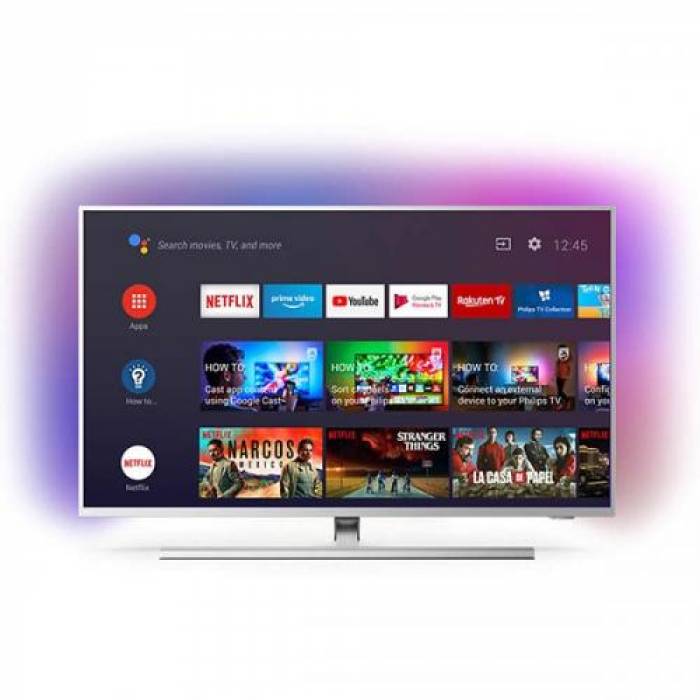 Televizor LED Philips Smart Android 43PUS8505/12 seria PUS8505/12, 43inch, UltraHD 4K, Silver