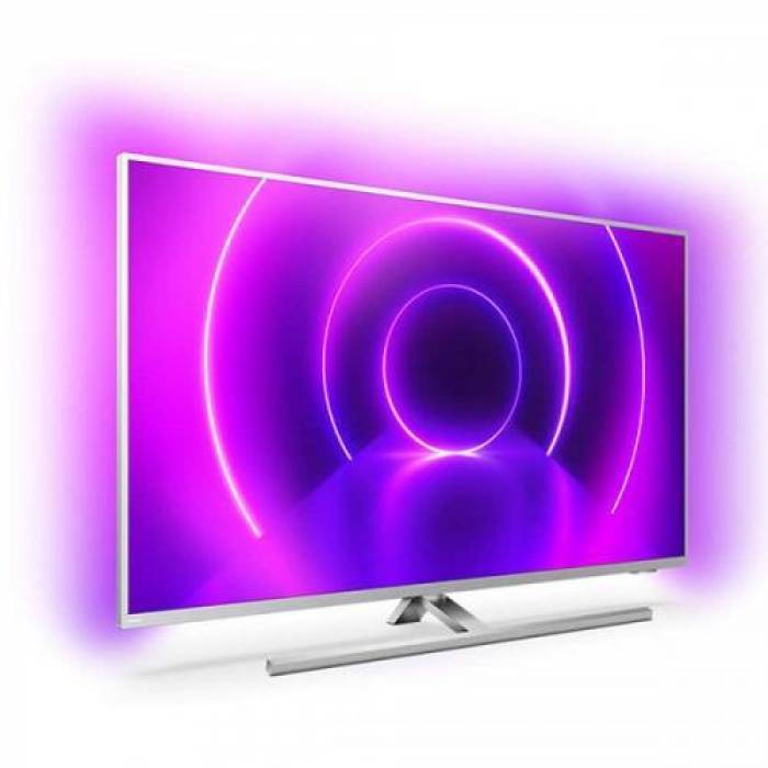 Televizor LED Philips Smart Android 50PUS8545/12 Seria PUS8545/12, 58inch, UHD, Silver