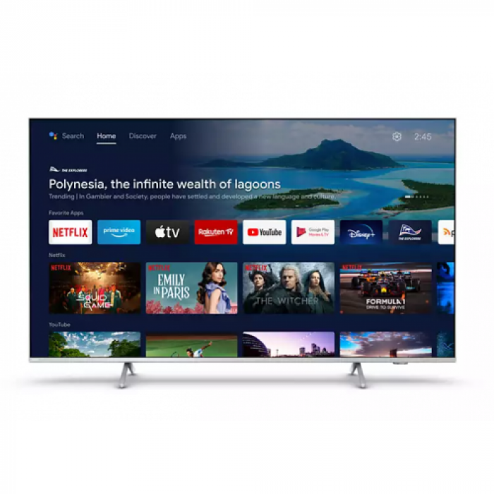 Televizor LED Philips The One Smart 43PUS8507/12 Seria PUS8507/12, 43inch, Ultra HD 4K, Silver