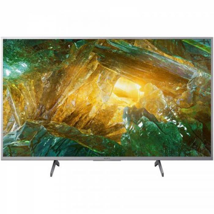 Televizor LED Sony Smart KD49XH8077SAEP Seria XH8077, 49inch, Ultra HD, Silver