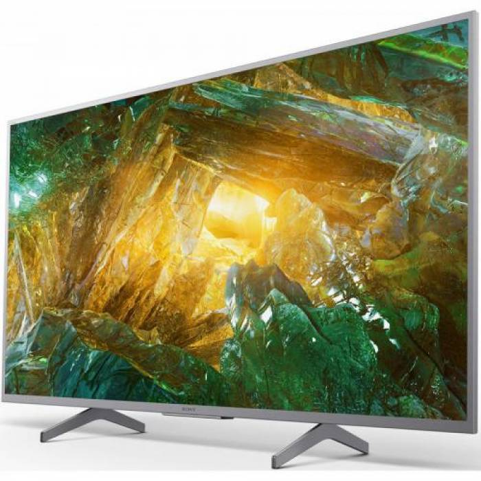 Televizor LED Sony Smart KD49XH8077SAEP Seria XH8077, 49inch, Ultra HD, Silver