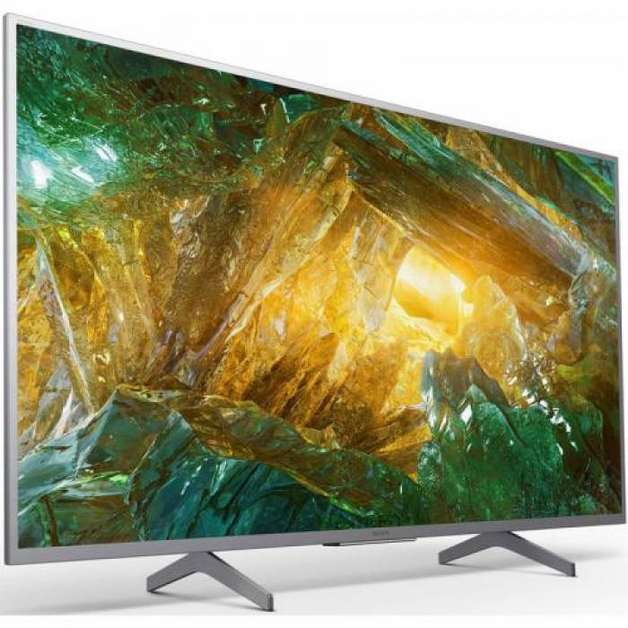 Televizor LED Sony Smart KD49XH8077SAEP Seria XH8077, 49inch, Ultra HD, Silver