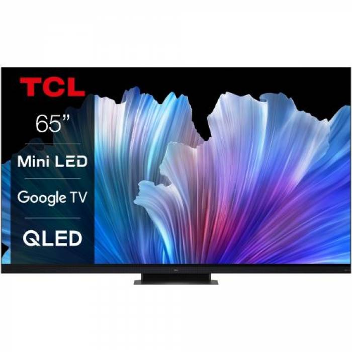 Televizor LED TCL Smart 65C935 (2022) Seria C935, 65inch, Ultra HD 4K, Black
