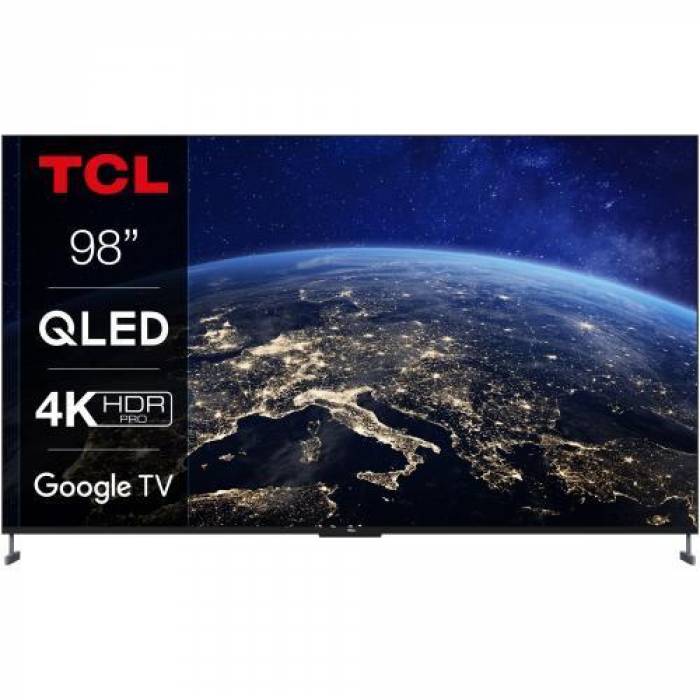 Televizor LED TCL Smart 75C735 (2022) Seria C735, 75inch, Ultra HD 4k, Gray