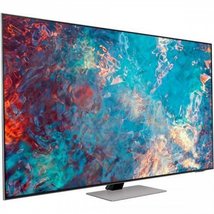 Televizor Neo QLED Samsung Smart QE55QN85A Seria QN85A, 55inch, Ultra HD 4K, Silver