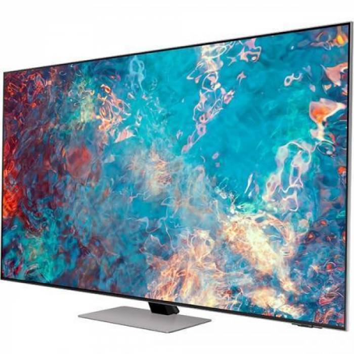 Televizor Neo QLED Samsung Smart QE55QN85A Seria QN85A, 55inch, Ultra HD 4K, Silver