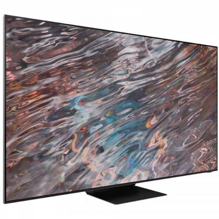 Televizor Neo QLED Samsung Smart QE65QN800A Seria QN800A, 65inch, Ultra HD 8K, Stainless Steel