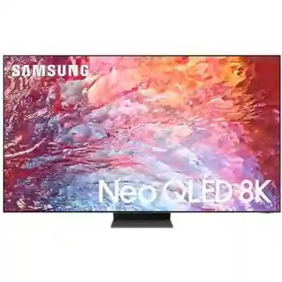 Televizor Neo QLED Samsung Smart QE75QN700B Seria QN700B, 75inch, Ultra HD 8K, Stainless Steel