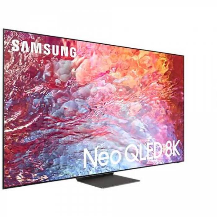 Televizor Neo QLED Samsung Smart QE75QN700B Seria QN700B, 75inch, Ultra HD 8K, Stainless Steel