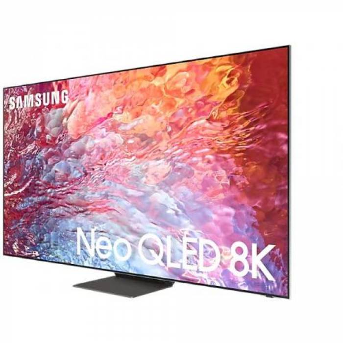 Televizor Neo QLED Samsung Smart QE75QN700B Seria QN700B, 75inch, Ultra HD 8K, Stainless Steel