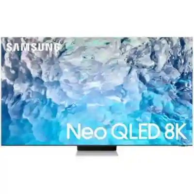 Televizor Neo QLED Samsung Smart QE75QN900B Seria QN900B, 75inch, Ultra HD 8K, Stainless Steel