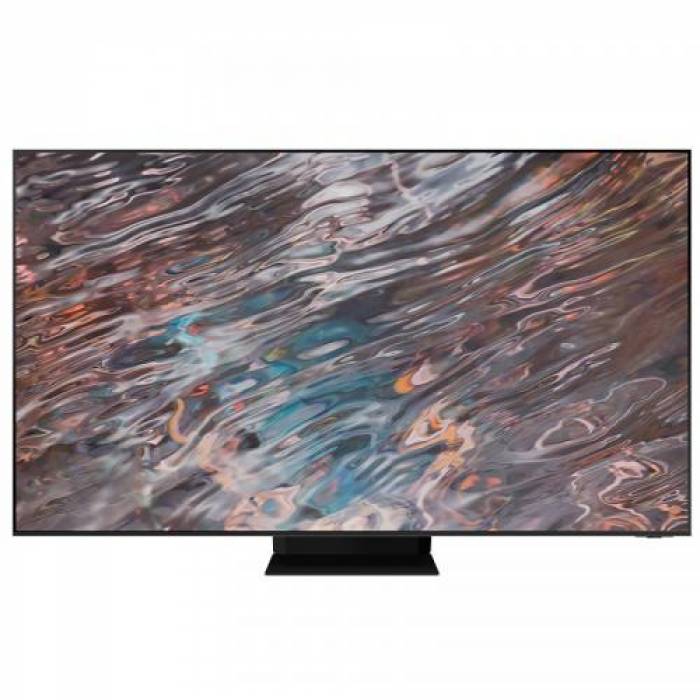 Televizor Neo QLED Samsung Smart QE85QN800A Seria QN800A, 85inch, Ultra HD 8K, Stainless Steel