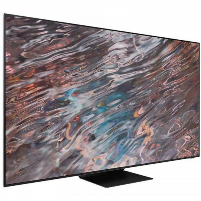 Televizor Neo QLED Samsung Smart QE85QN800A Seria QN800A, 85inch, Ultra HD 8K, Stainless Steel