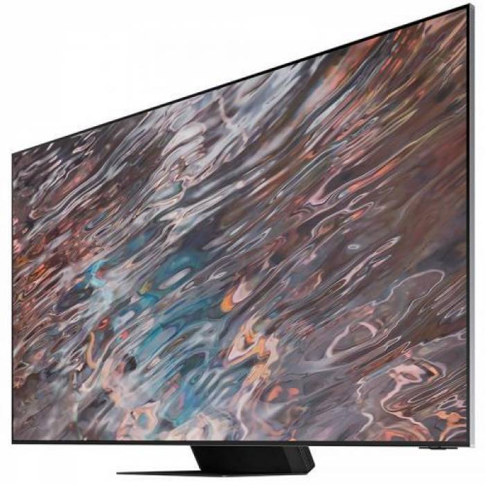 Televizor Neo QLED Samsung Smart QE85QN800A Seria QN800A, 85inch, Ultra HD 8K, Stainless Steel