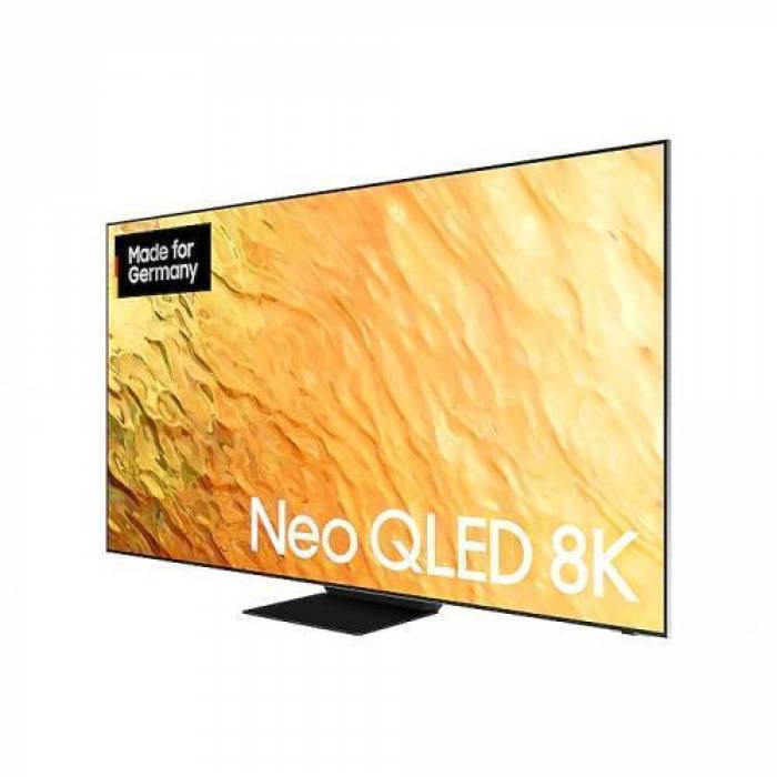 Televizor Neo QLED Samsung Smart QE85QN800B Seria QN800B, 85inch, Ultra HD 8K, Stainless Steel