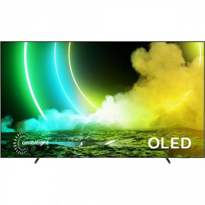 Televizor OLED Philips Smart Android 65OLED705 Seria 705, 65inch, Ultra HD, Grey