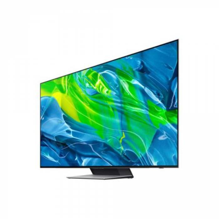Televizor OLED Samsung Smart QE55S95BA Seria S95BA, 55inch, Ultra HD 4K, Eclipse Silver