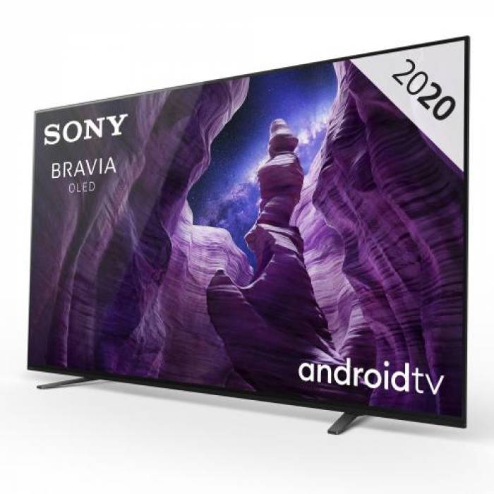 Televizor OLED Sony Smart BRAVIA KD-65A8 Seria A8, 65inch, Ultra HD 4K, Black