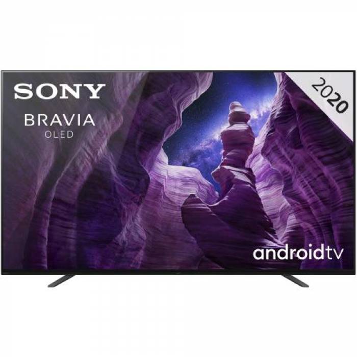 Televizor OLED Sony Smart BRAVIA KD-65A8 Seria A8, 65inch, Ultra HD 4K, Black