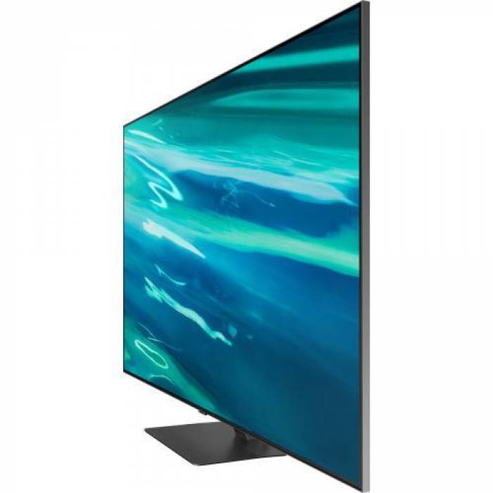 Televizor QLED Samsung Smart QE50Q80AATXXH Seria Q80A, 50inch, Ultra HD 4K, Carbon Silver