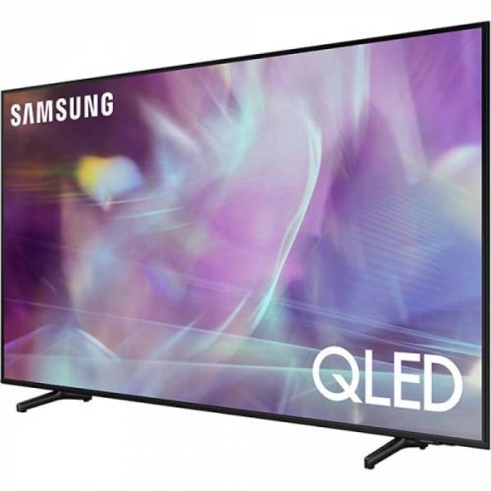 Televizor QLED Samsung Smart QE55Q60AAUXXH Seria Q60A, 55inch, Ultra HD 4K, Black