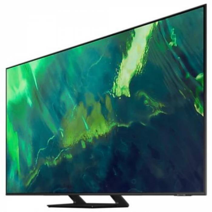 Televizor QLED Samsung Smart QE55Q70AATXXH Seria Q70A, 55inch, Ultra HD 4K, Titanium Gray