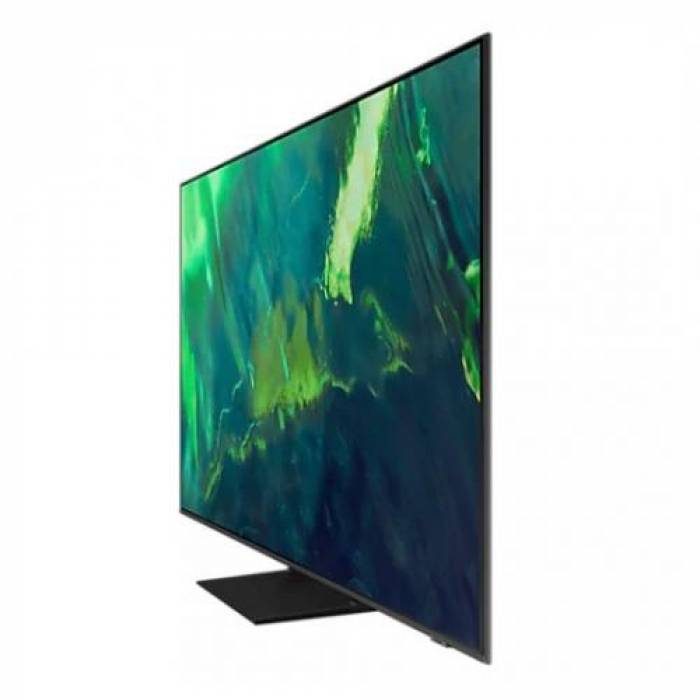 Televizor QLED Samsung Smart QE55Q70AATXXH Seria Q70A, 55inch, Ultra HD 4K, Titanium Gray