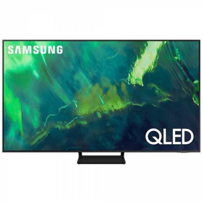 Televizor QLED Samsung Smart QE55Q70AATXXH Seria Q70A, 55inch, Ultra HD 4K, Titanium Gray