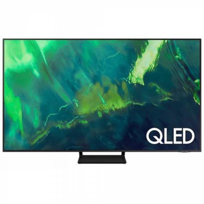 Televizor QLED Samsung Smart QE55Q70AATXXH Seria Q70A, 55inch, Ultra HD 4K, Titanium Gray