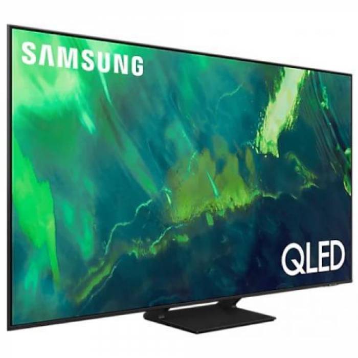 Televizor QLED Samsung Smart QE55Q70AATXXH Seria Q70A, 55inch, Ultra HD 4K, Titanium Gray