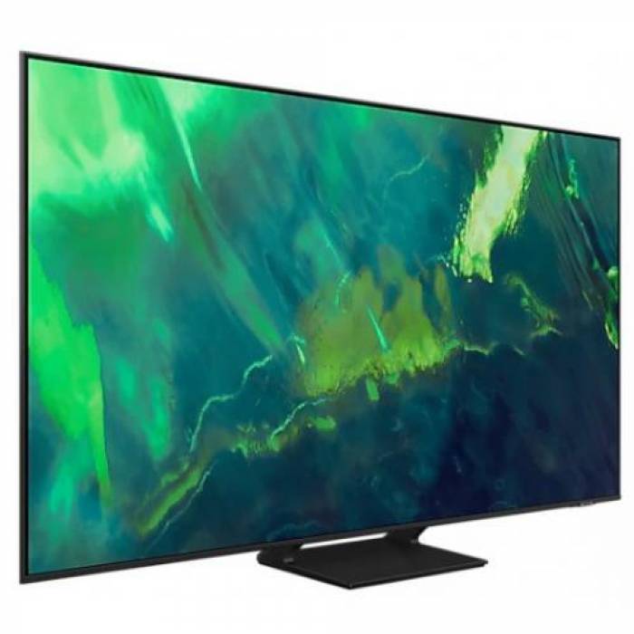 Televizor QLED Samsung Smart QE55Q70AATXXH Seria Q70A, 55inch, Ultra HD 4K, Titanium Gray