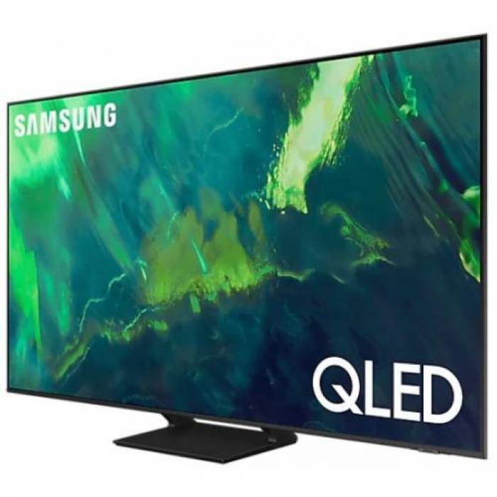 Televizor QLED Samsung Smart QE55Q70AATXXH Seria Q70A, 55inch, Ultra HD 4K, Titanium Gray