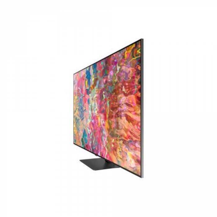 Televizor QLED Samsung Smart QE55Q80BA Seria Q80B, 55inch, Ultra HD 4K, Carbon Silver