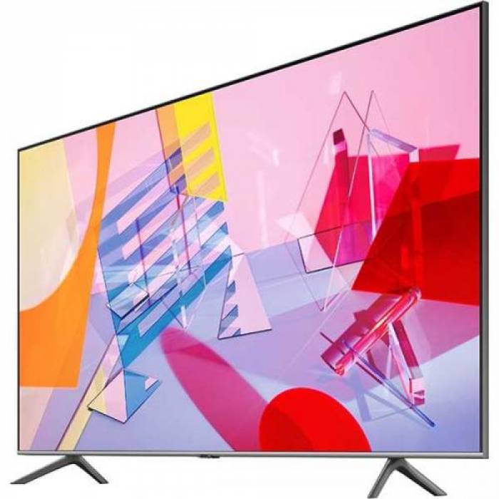 Televizor QLED Samsung Smart QE65Q60TAUXXH Seria 65Q60T, 65inch, Ultra HD 4K, Black