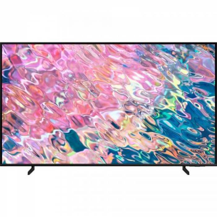 Televizor QLED Samsung Smart QE75Q60BA Seria Q60B, 75inch, Ultra HD 4k, Black