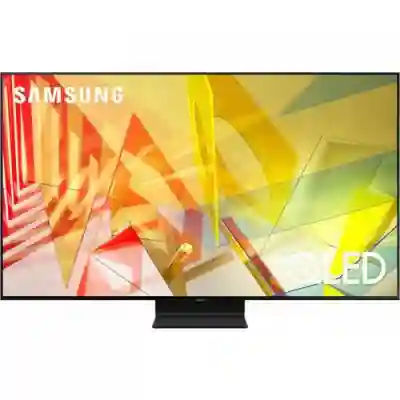 Televizor QLED Samsung Smart QE75Q90TA Seria Q90TA, 75inch, Ultra HD 4K, Black