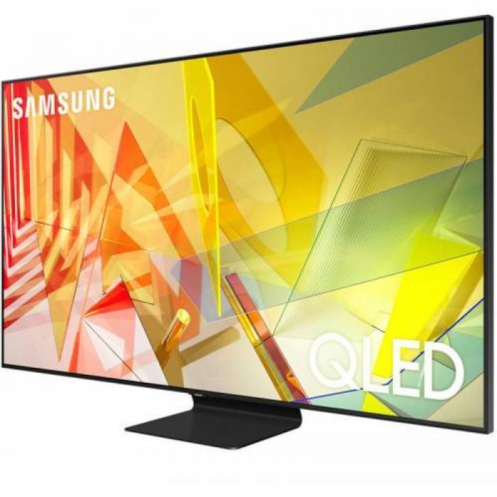 Televizor QLED Samsung Smart QE75Q90TA Seria Q90TA, 75inch, Ultra HD 4K, Black