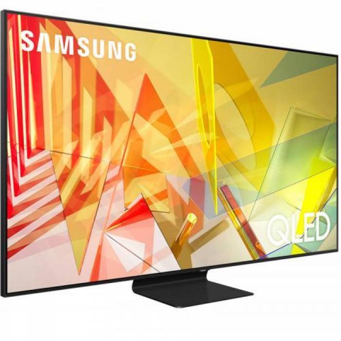 Televizor QLED Samsung Smart QE75Q90TA Seria Q90TA, 75inch, Ultra HD 4K, Black